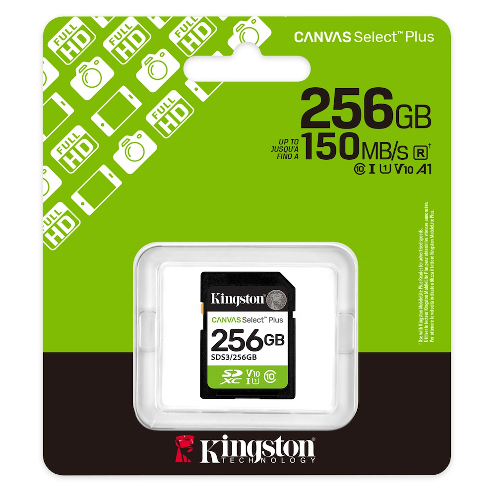 KINGSTON SDS3/256GB - SD-Karte 256GB UHS-I