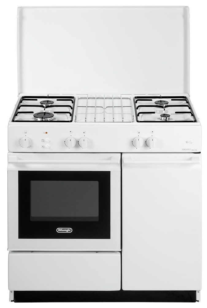 DE LONGHI SGGW854NEDM - Cucina a Gas Bianca con Grill e Luce