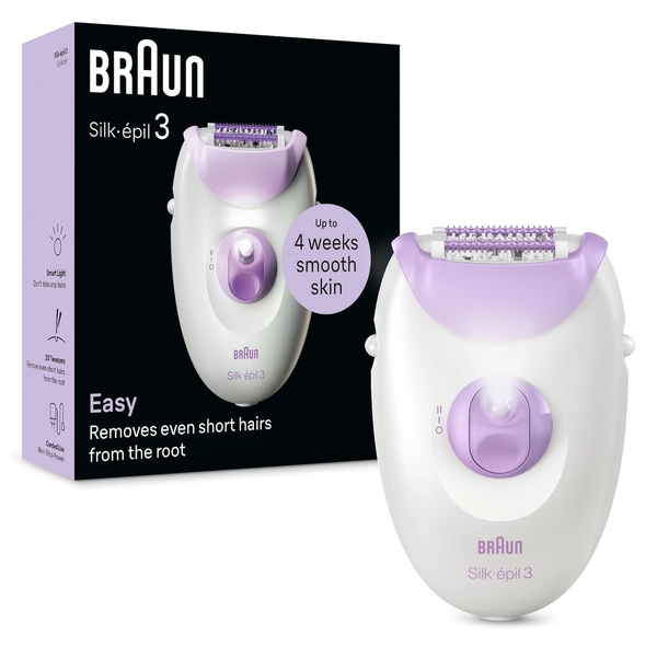 BRAUN SE3000 - Silk-épil 3 Epiliergerät weiß/lila