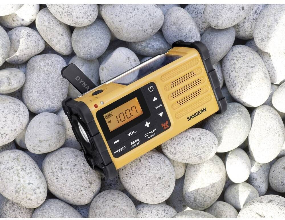 SANGEAN MMR88 - Radio d'emergenza Sangean MMR-88 con pannello solare e manovella