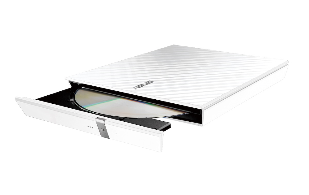 ASUS SDRW08D2SULITEWHITE - externes DVD-Laufwerk 8X Slim weiß