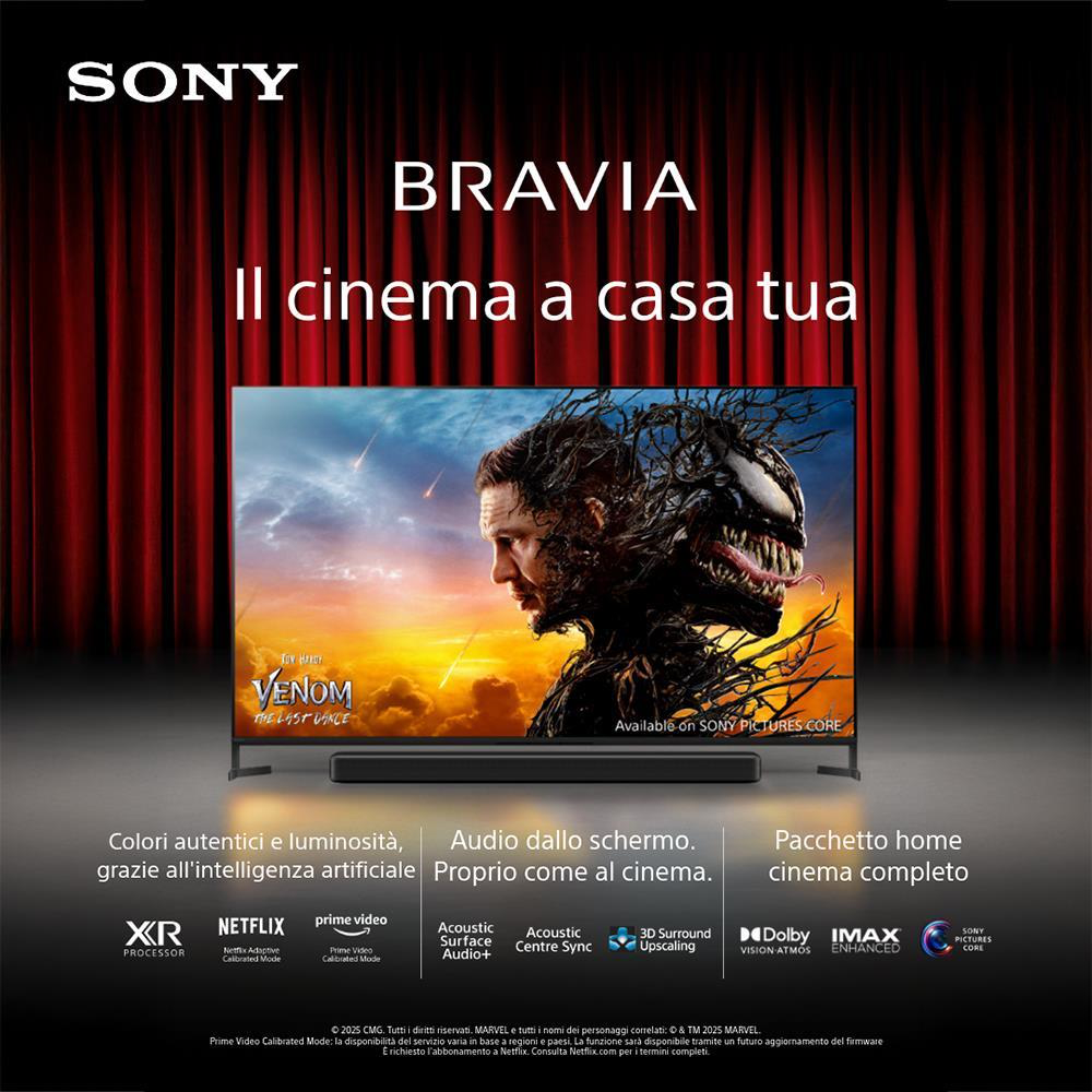 SONY K65XR8M25B - K65XR8M25B 0721308 TV QD-OLED 65"UHD 4K DVBT2/S2 SMART GOOGLE TV