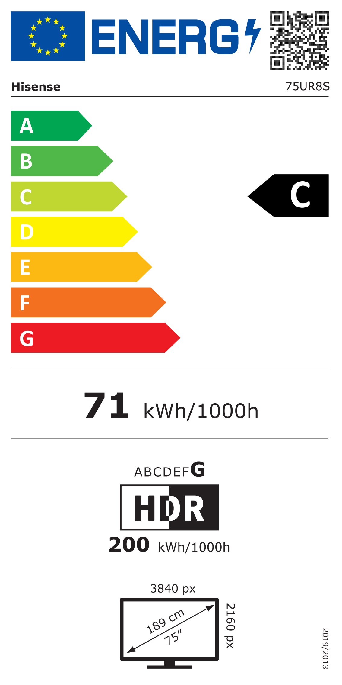 HISENSE 75UR8S - TV RGB MiniLED 75" 4K HD