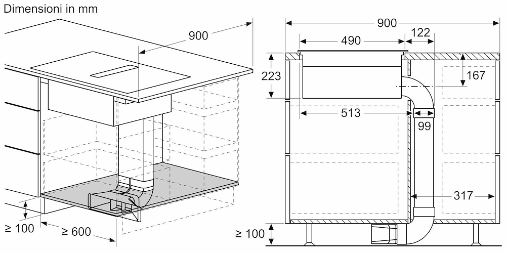 BOSCH PVS831B16E - Piano a induzione Bosch 80 cm