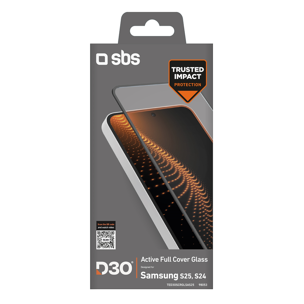 SBS TED3OSCRGLSAS25 - Pellicola D3O per Samsung Galaxy S25