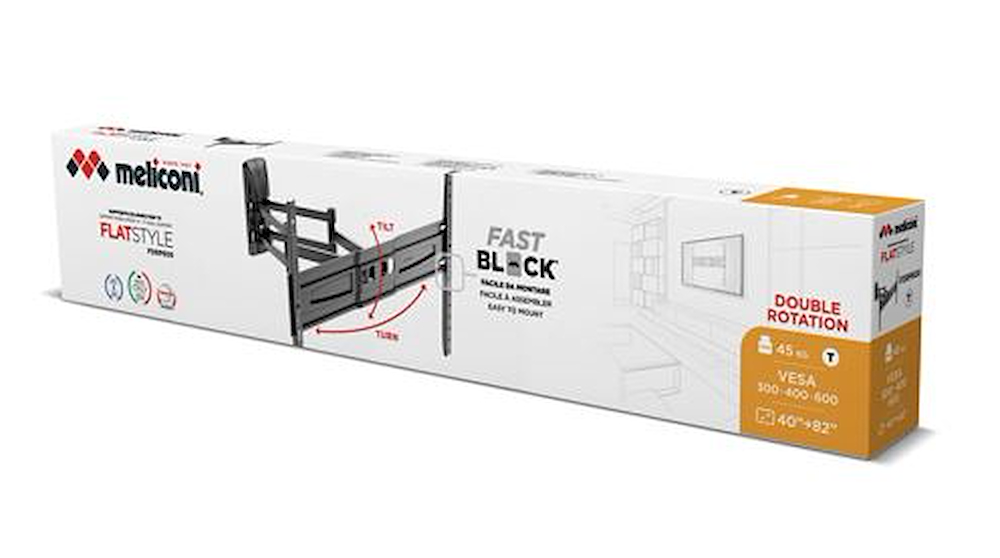 MELICONI 580471 - Supporto TV Flatstyle FDRP 600 IT