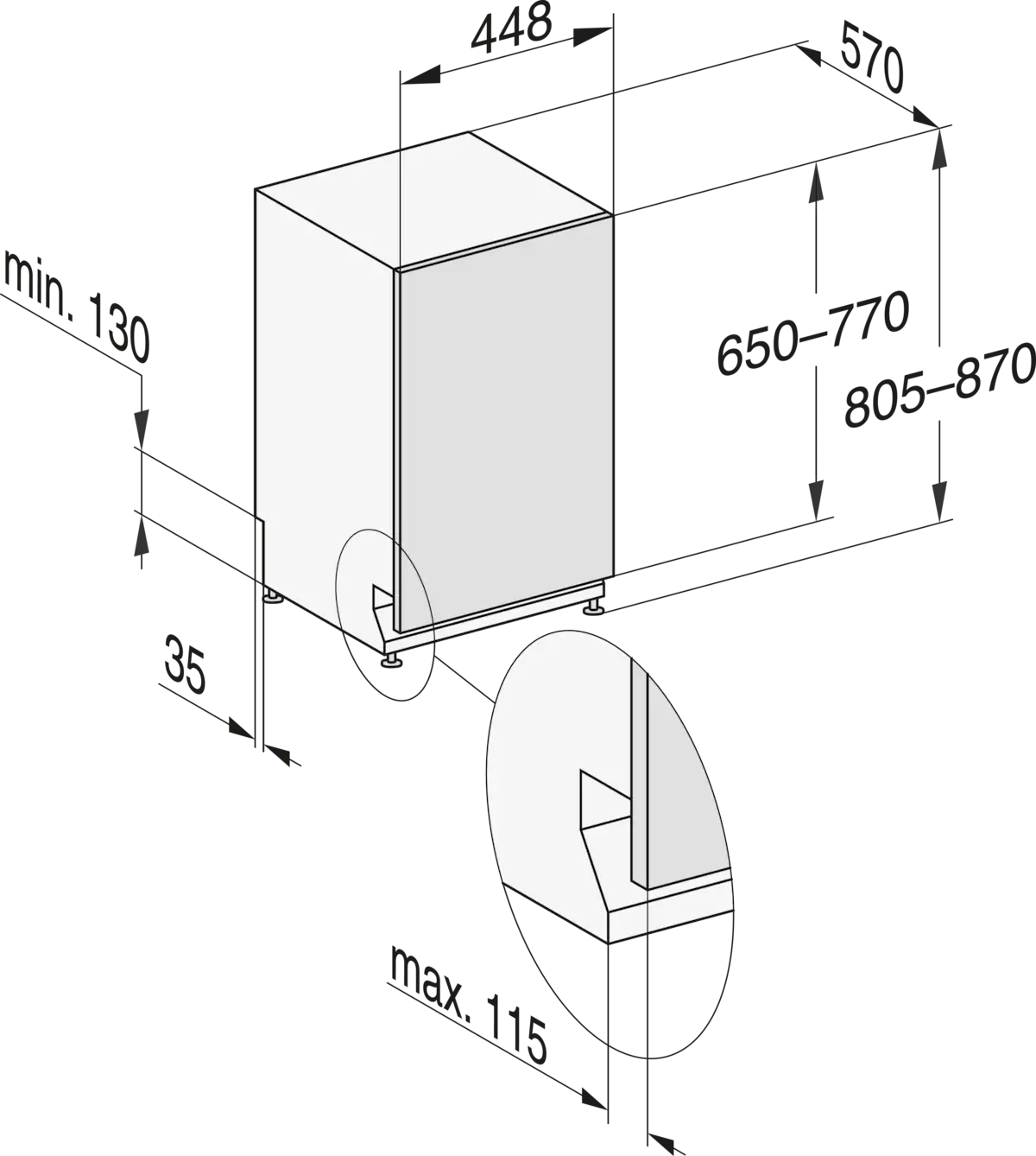 MIELE MOBILIERI G5790SCVI - Miele G 5790 SCVi SL Geschirrspüler