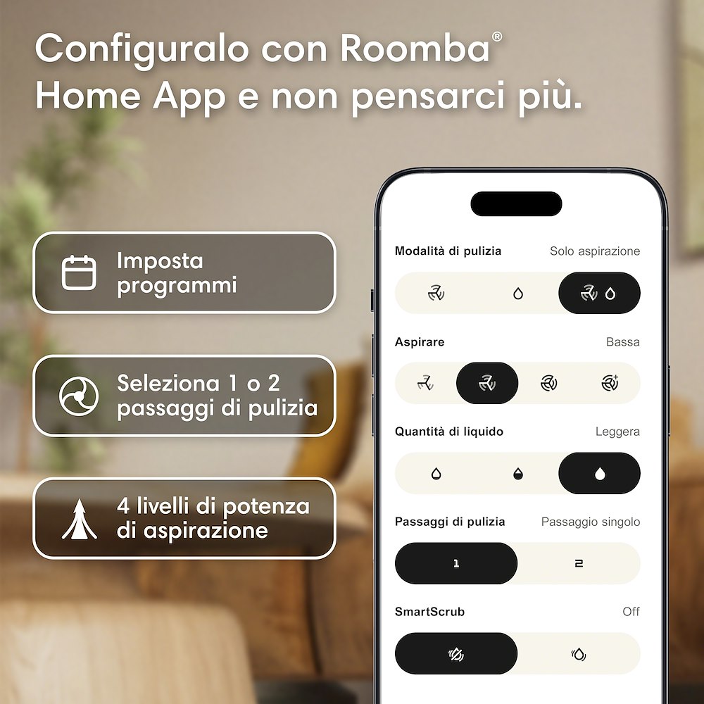 IROBOT ROOMBA 115 - Robot Aspirapolvere e Lavapavimenti