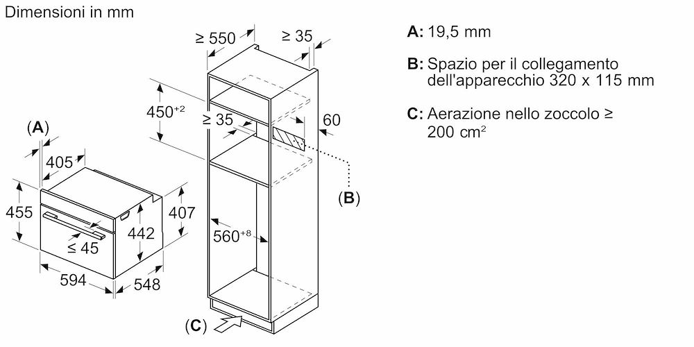 BOSCH CMG7241B2 - Forno combinato Bosch 60cm Wi-Fi