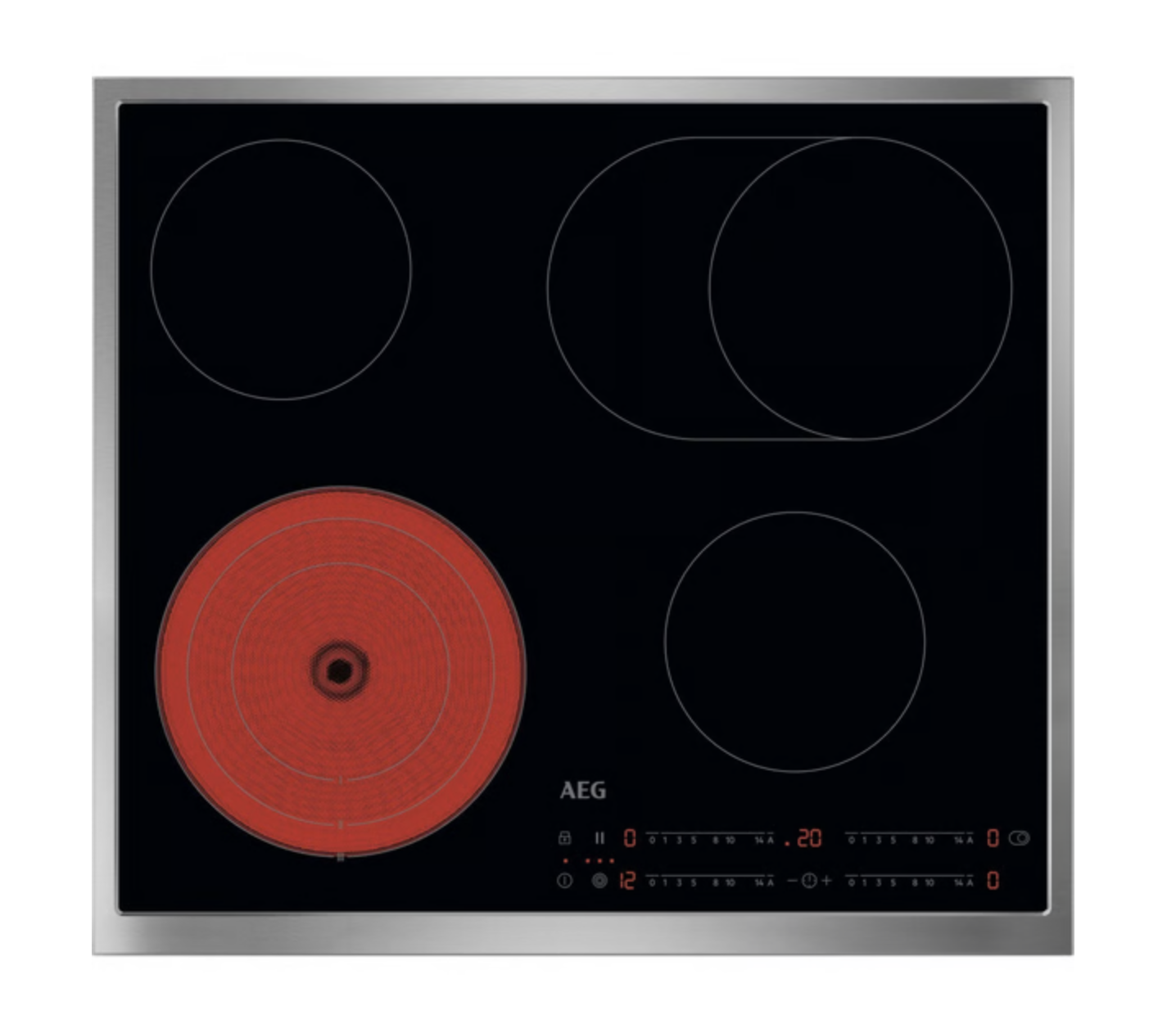 AEG TO64RAX7XB - Piano cottura vetroceramica 60 cm