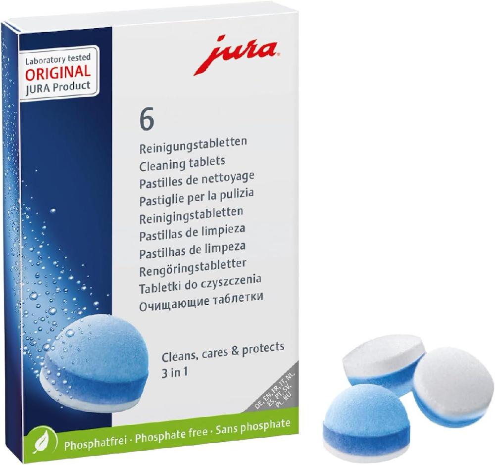 JURA 24225 - Pastiglie detergenti 3 fasi per macchine caffè