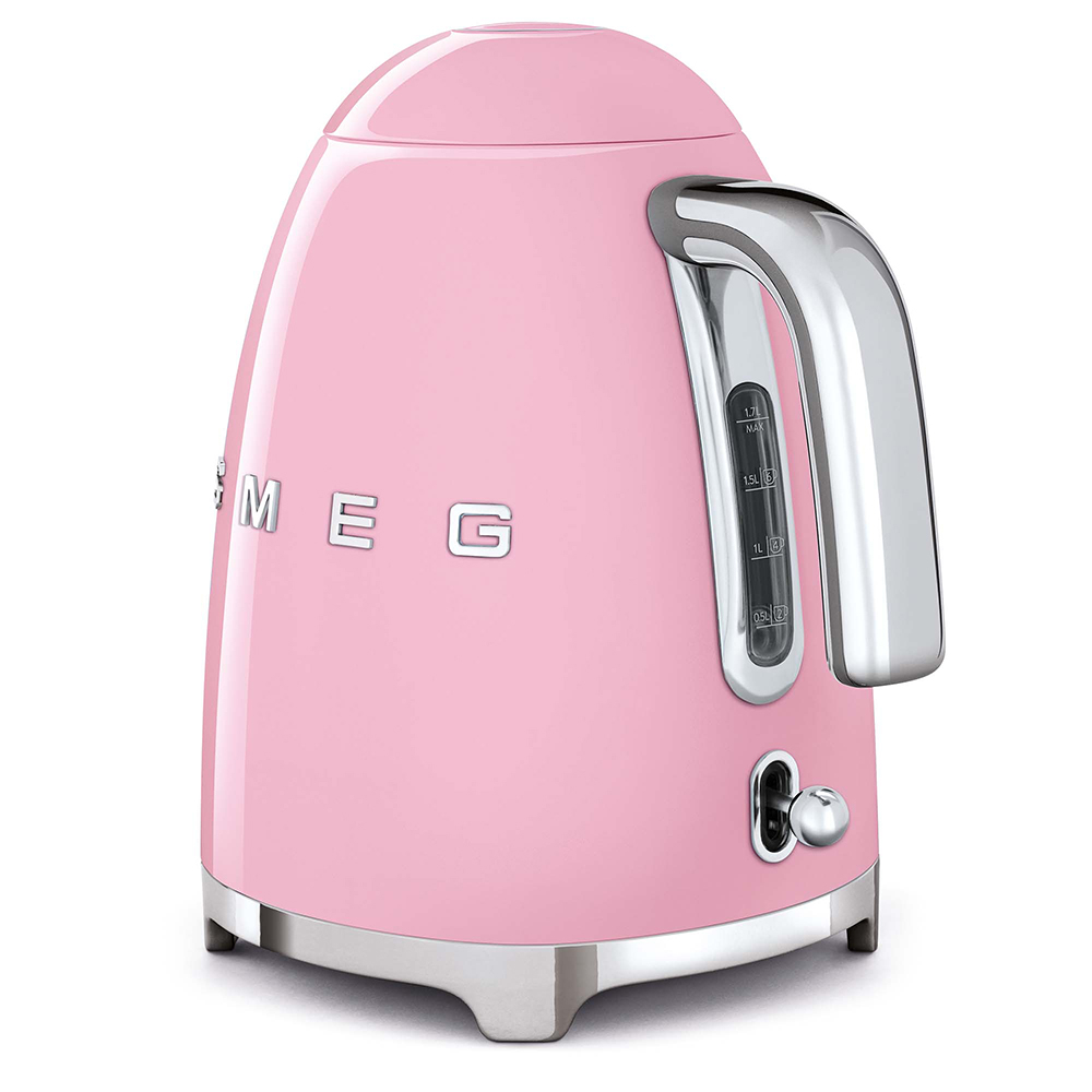 SMEG KLF03PKEU - Elektro Wasserkocher 50er Stil Rosa
