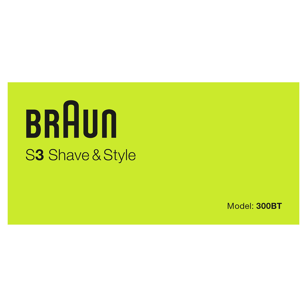 BRAUN 300BTNERO - Series 3 3-in-1 Rasierer