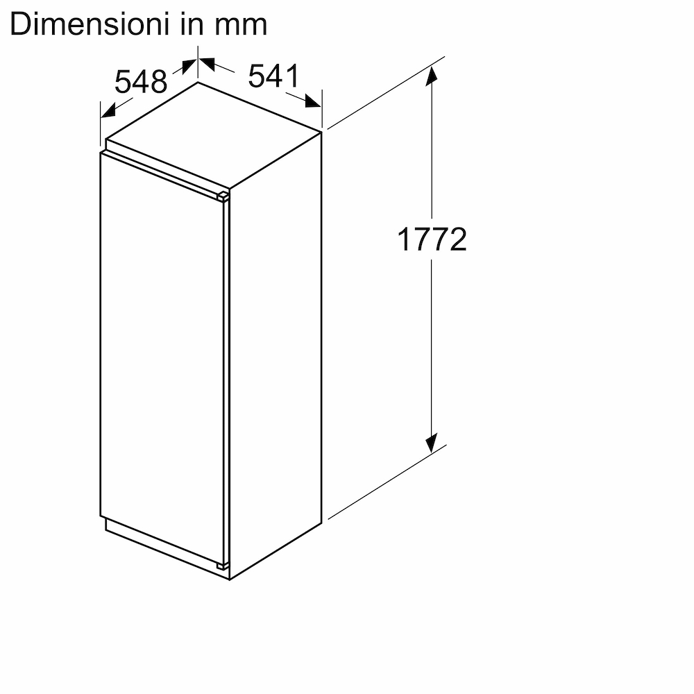 BOSCH KIL82NSE0 - KIL82NSE0 Einbau Kühlschrank mit Gefrierfach