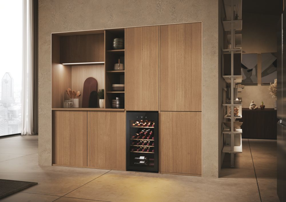 HAIER HWS34GGH1 - Weinkühlschrank 34 Flaschen Schwarz