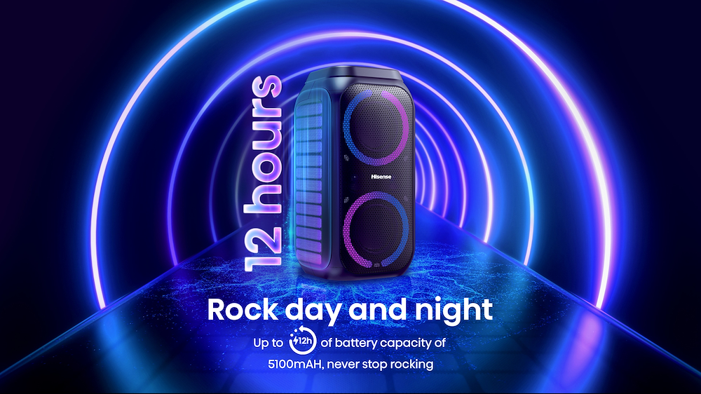 HISENSE Party Rocket - Speaker Bluetooth da festa 160W