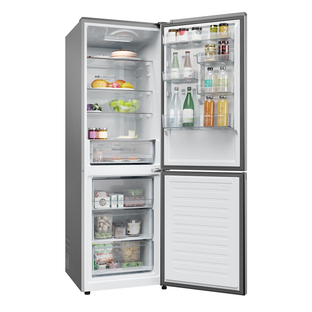 HAIER HDPR1618CNPK - Frigorifero Combi Inox 352L