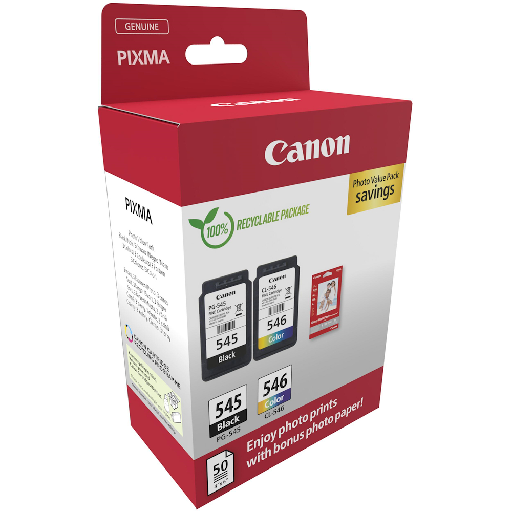 CANON 8287B008 - Inchiostro Multipack + Carta Fotografica