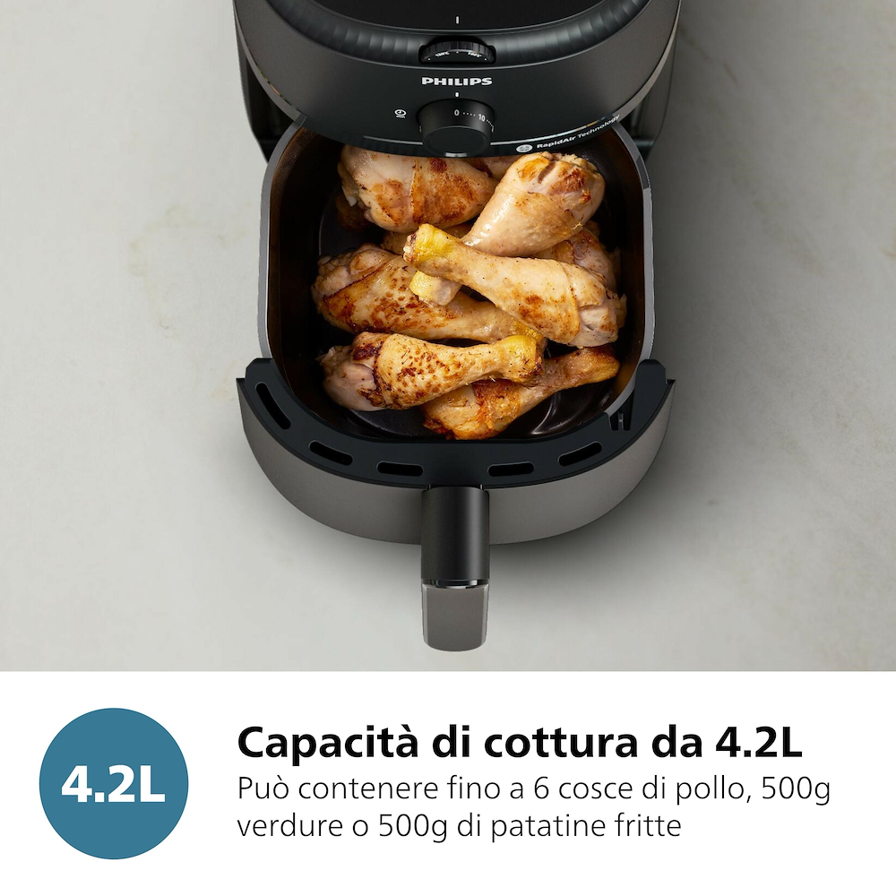 PHILIPS NA120 - Friggitrice ad aria Philips Airfryer NA120 4,2L