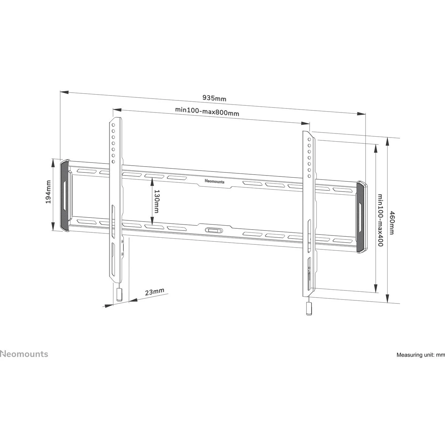NEOMOUNTS WL30-550BL18 - Supporto per TV Neomounts WL30-550BL18