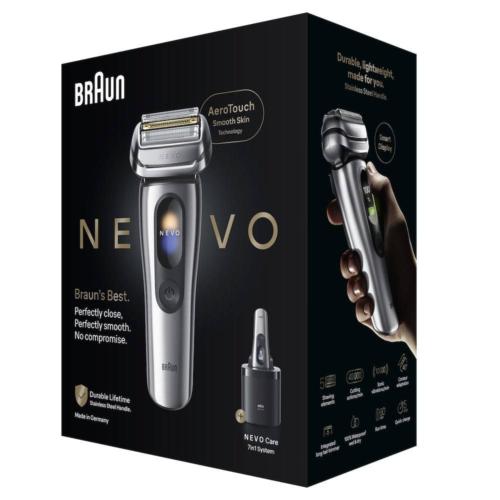 BRAUN NEVO11000C - Rasoio Elettrico Argento