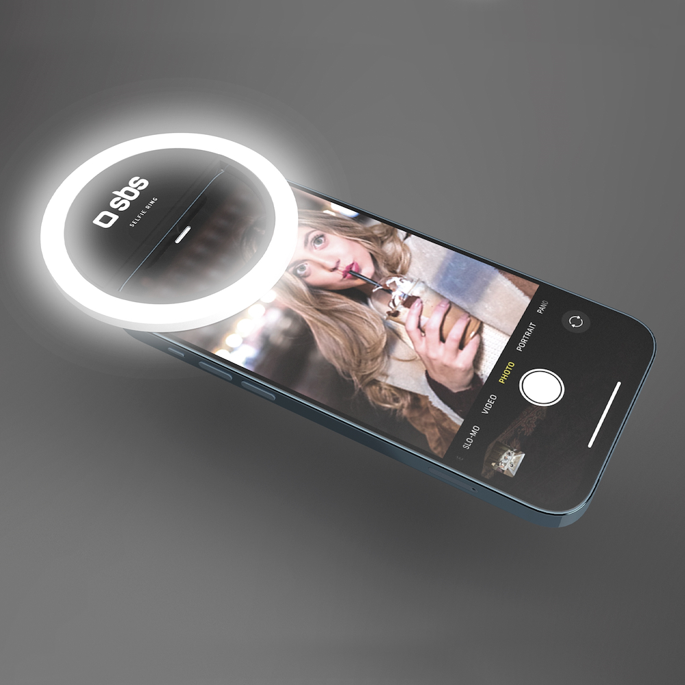 SBS TESELFIERINGLIGHT - Selfie Ringlicht für Smartphones