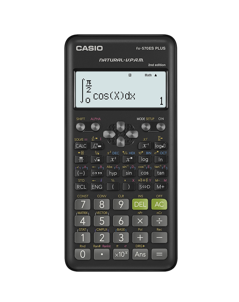 CASIO FX570ESPLUS2 - FX570ESPLUS2 0529756 CALC.SCUOLA 10CIF. DISPLAY NATURALE 417 FUNZIONI CASIO FX570ESPLUS2 - FX570ESPLUS2 0529756 CALC.SCUOLA 10CIF. DISPLAY NATURALE 417 FUNZIONI