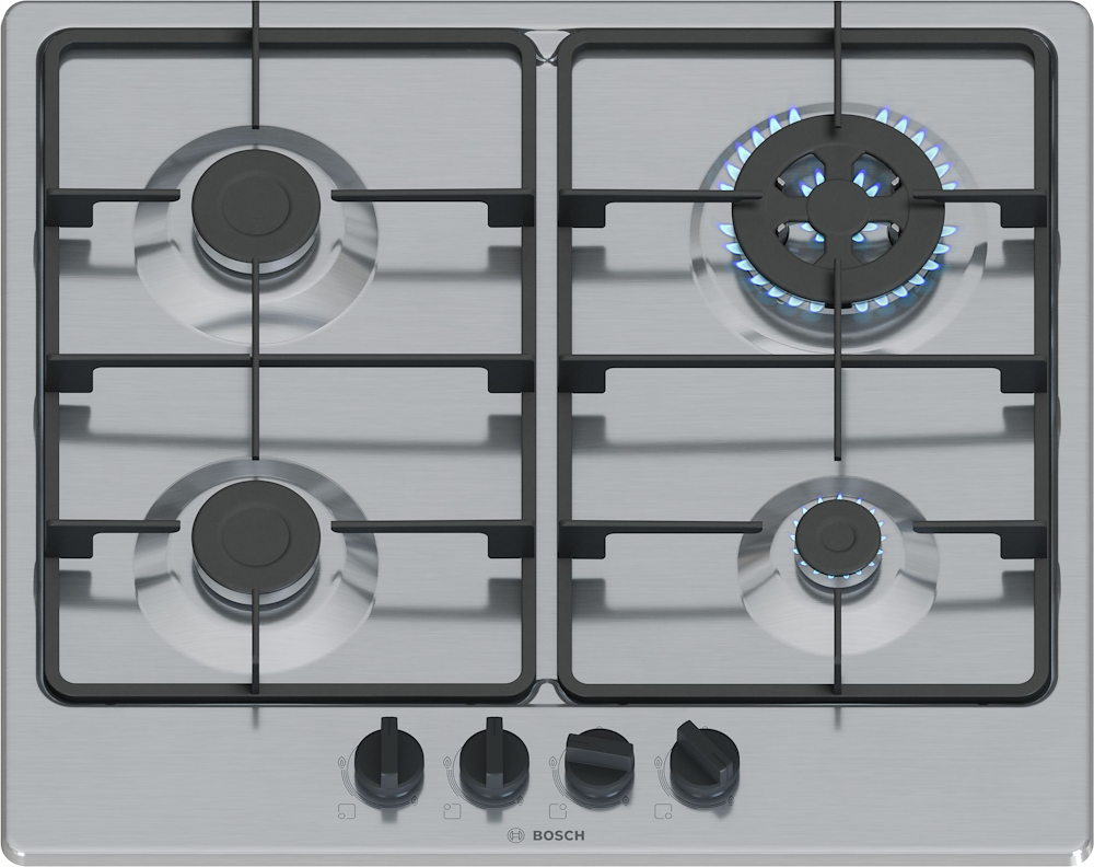BOSCH PGH6B5K60 - Gas-Kochfeld 60 cm aus Edelstahl