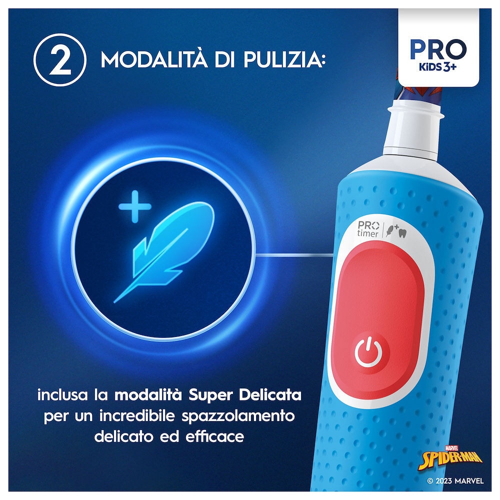 ORAL-B VITALITYPROSPIDERMAN - Spazzolino Elettrico Kids Spider-Man