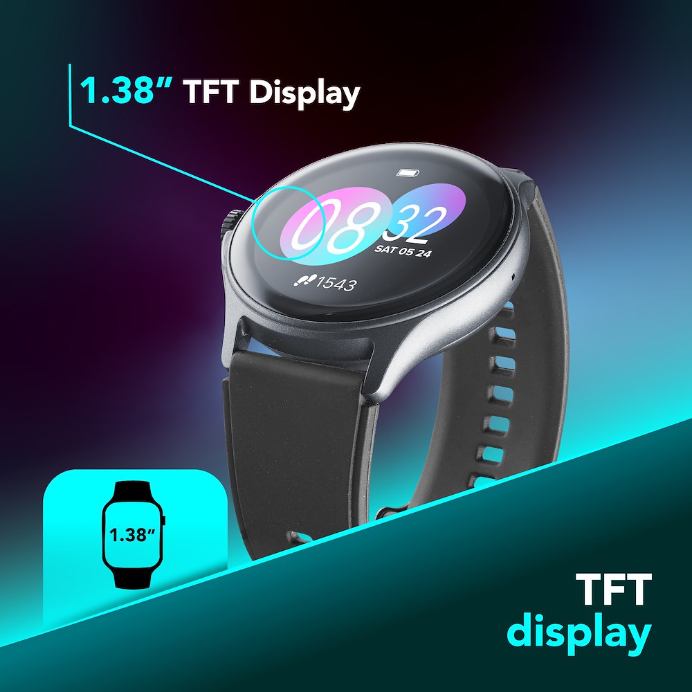 CELLULAR LINE BTIONWATCHPRORK 0704390 SMART WATCH ROTONDO BT NERO
