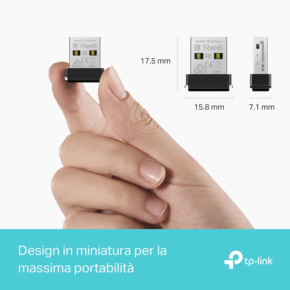 TP-LINK ARCHERTX1UNANO - USB Adapter Wi-Fi 6