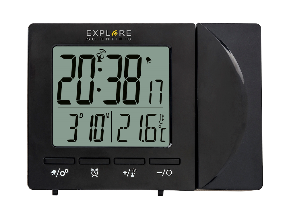 EXPLORE SCIENTIFIC RDP1001BLACK - Digitaluhr mit Projektionsfunktion