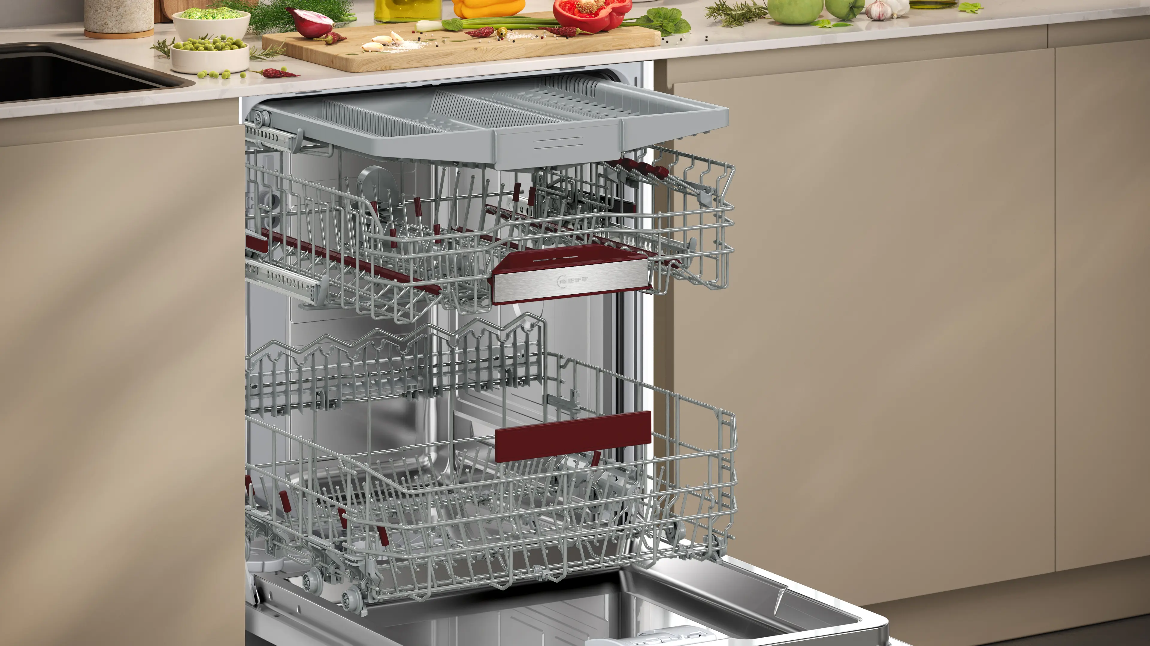 NEFF S255ECX15E - Vollintegrierter XXL-Geschirrspüler 60 cm