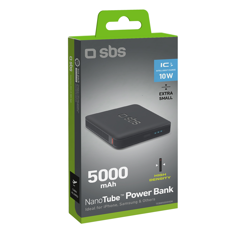 SBS TEBB5000HDK - Power Bank 5000mAh Nero