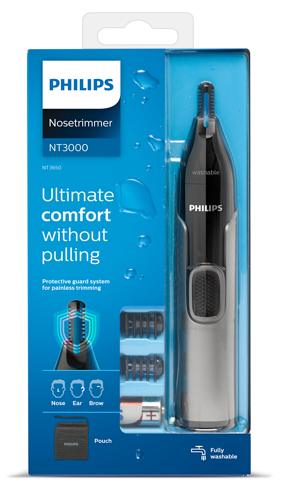 PHILIPS NT3650 - Rifinitore per naso e orecchie Philips