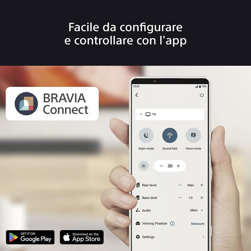 SONY HTBD60 - HTBD60 - Sound Bar 3.1.2 con Subwoofer