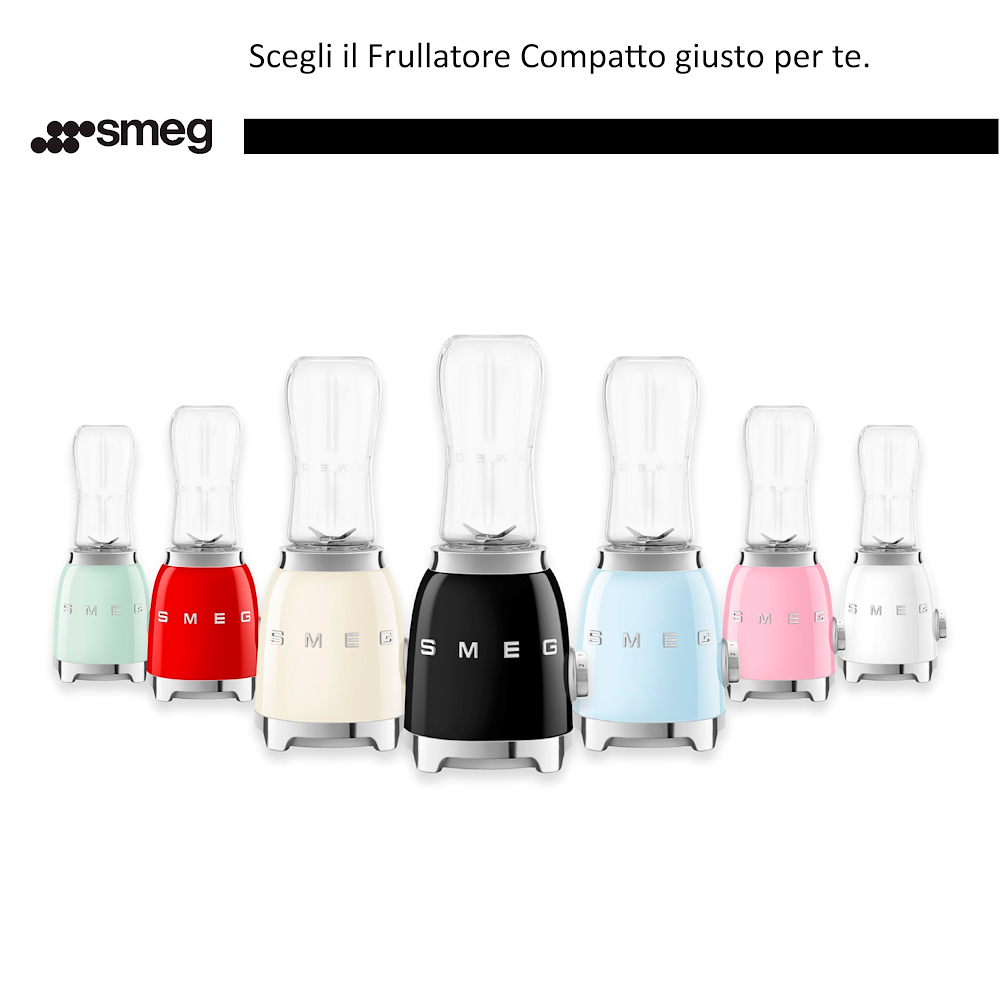 SMEG PBF01RDEU - Frullatore Compact 50 Rosso Lucido