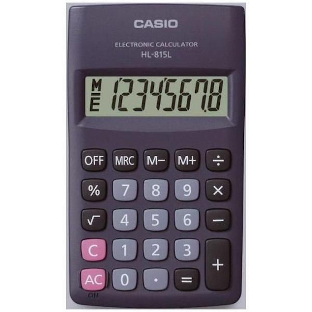 CASIO HL815LBL - HL815LBL HL815LBL CALCOLAT.TASCABILE 8CIFRE RADICE QUADR. BIG DISPL. CASIO HL815LBL - HL815LBL HL815LBL CALCOLAT.TASCABILE 8CIFRE RADICE QUADR. BIG DISPL.
