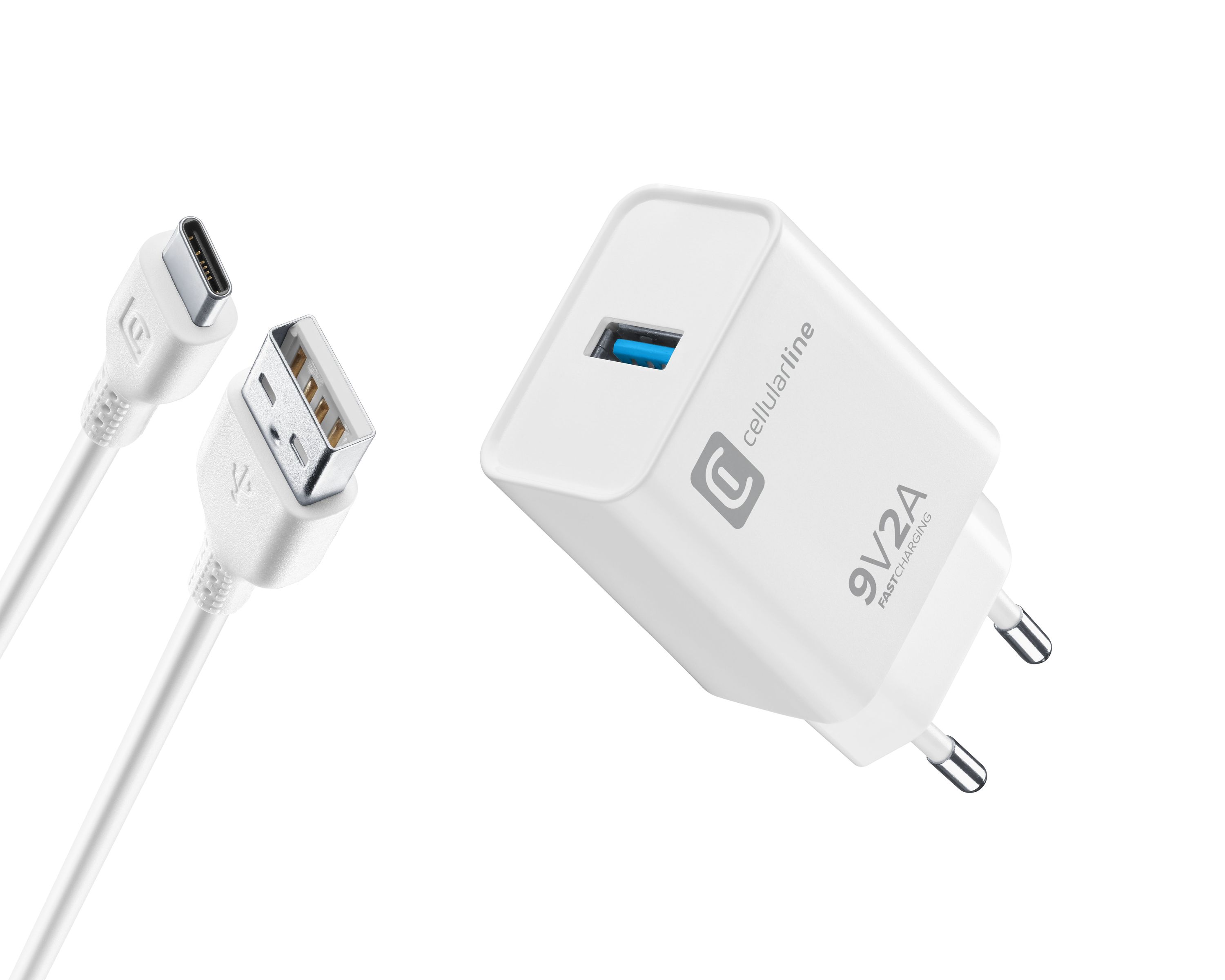 CELLULAR LINE ACHUSB18WSMLW - USB Ladegerät 18W Weiß