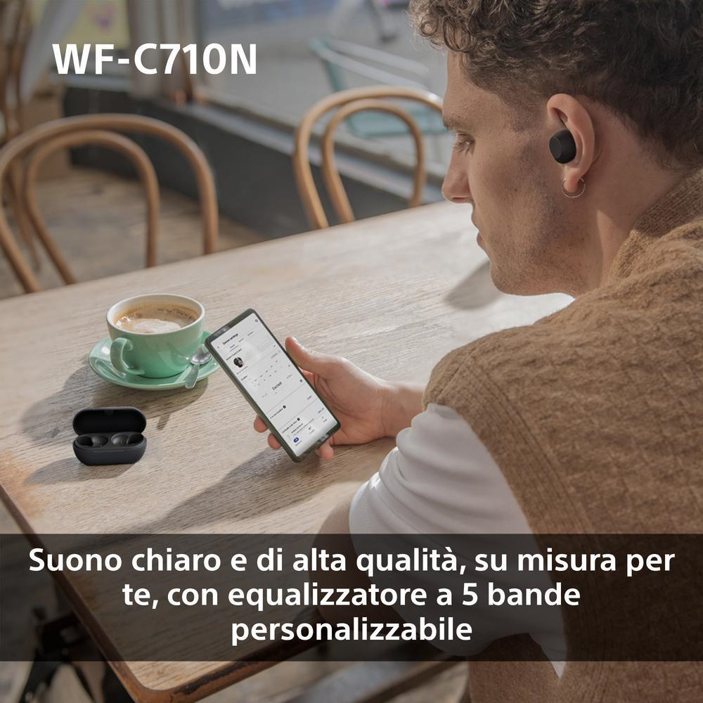 SONY WFC710NW - Cuffie True Wireless con NC Bianche