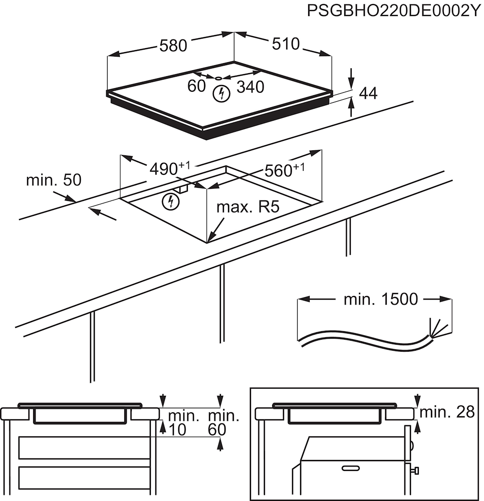 AEG TI64IB30IZ - Induktionskochfeld 60 cm mit SenseBoil