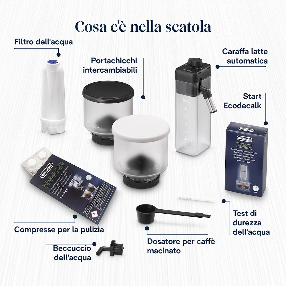 DE LONGHI 0132250225 - Macchina Caffè Automatica Rivelia