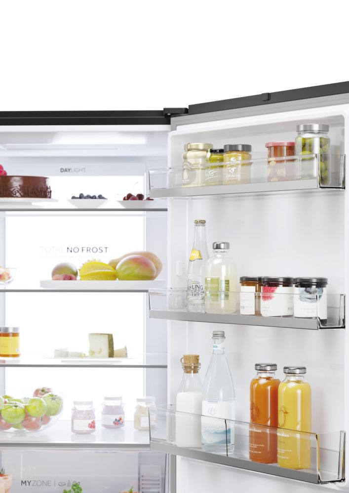 HAIER HTR5719ENPT - Kühlschrank 3P.528LT L.70CM Noir