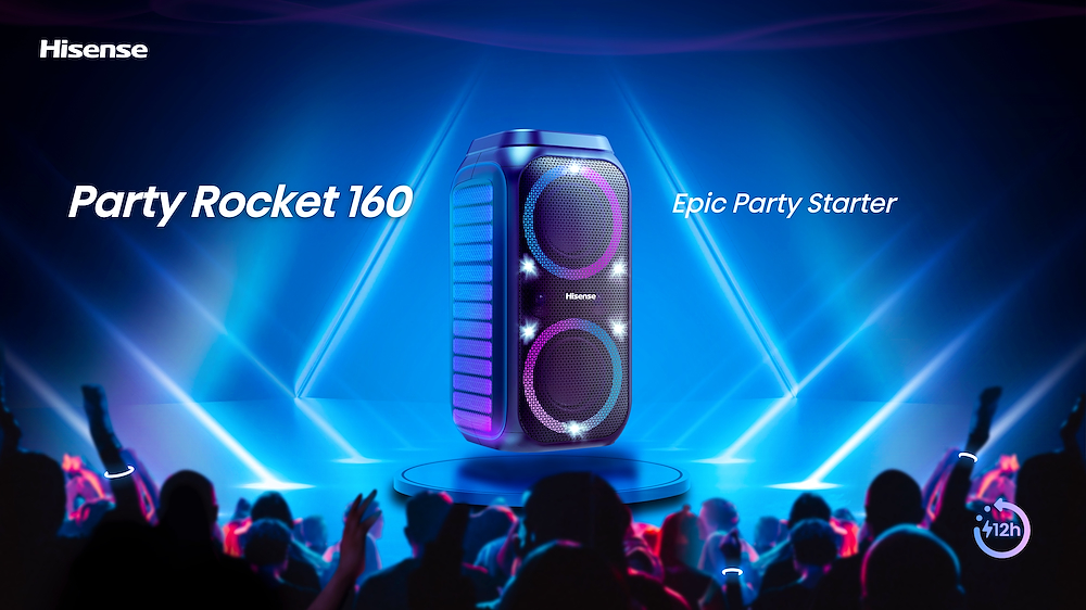 HISENSE Party Rocket - Speaker Bluetooth da festa 160W