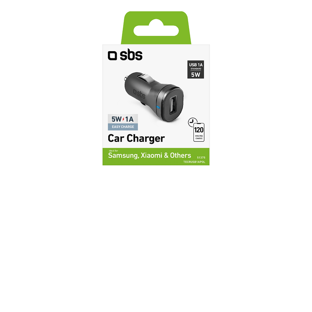 SBS TECRUSB1APOL - Mini USB Ladegerät 1A