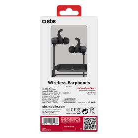 SBS TEEARBT501R - Kabelloses Magnetisches Bluetooth-Headset BT501