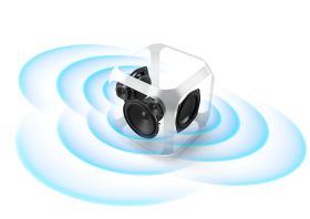 PHILIPS TAX7207 - Bluetooth Lautsprecher 80W mit LED
