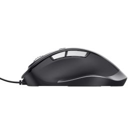 TRUST 24728 - Kabelmaus Eco FYDA Schwarz Komfortabel