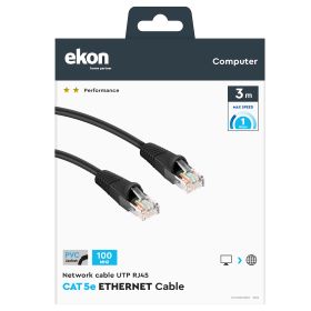 EKON ECITLAN5E30GY - 3m UTP Netzwerkkabel CAT 5e