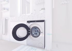 CANDY CW50BP12307GS 0682414 LAV.C/FRONT SLIM 45CM 5KG 1200G CE.A VAP INV WIFI